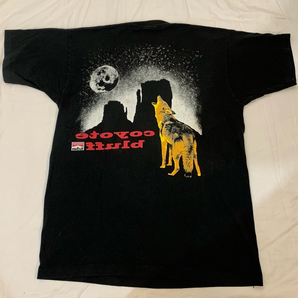 Vintage Marlboro Team Adventure Coyote Bluff single stitch 90s shirt double side